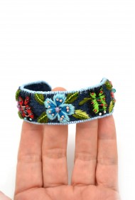 Denim Butterfly Cuff